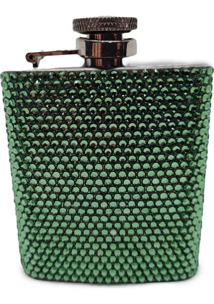 Swarovski Taşlı Kaplı Matara Green