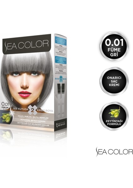 SEA COLOR 0.01  Füme Gri Set Boya