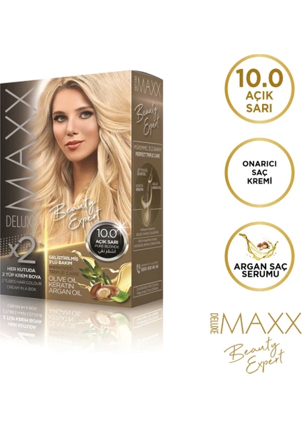 MAXX DELUXE BEAUTY EXPERT 10.0  Açık Sarı Set Boya