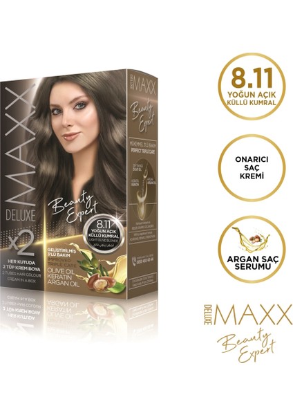 BEAUTY EXPERT 8.11 Yoğun Açık Küllü Kumral Set Boya