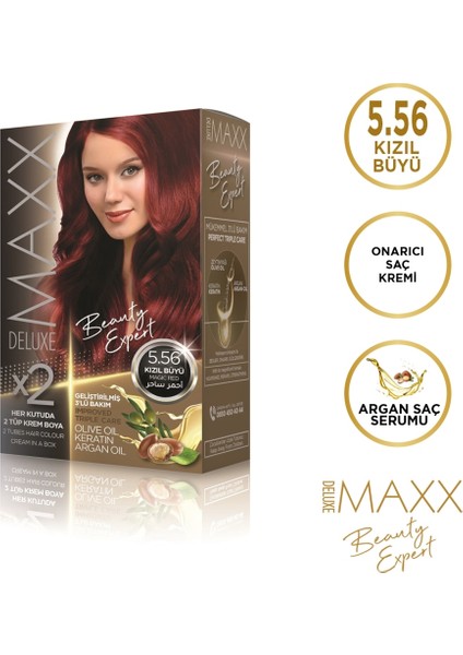 MAXX DELUXE BEAUTY EXPERT 5.56  Kızıl Büyü Set Boya