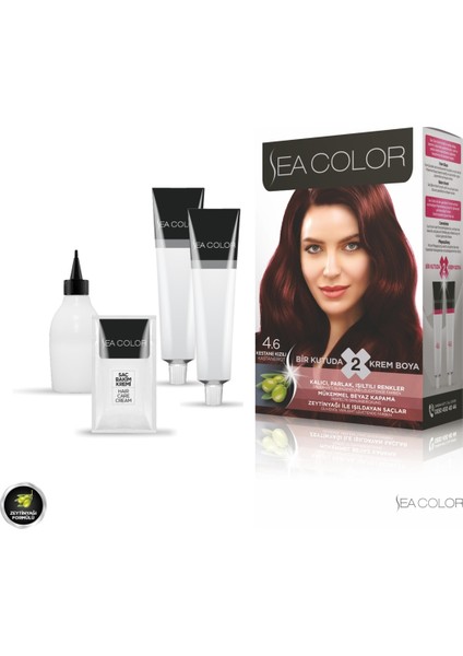 SEA COLOR 4.6  Kestane Kızılı Set Boya