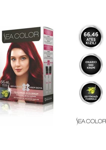 SEA COLOR 66.46  Ateş Kızılı Set Boya