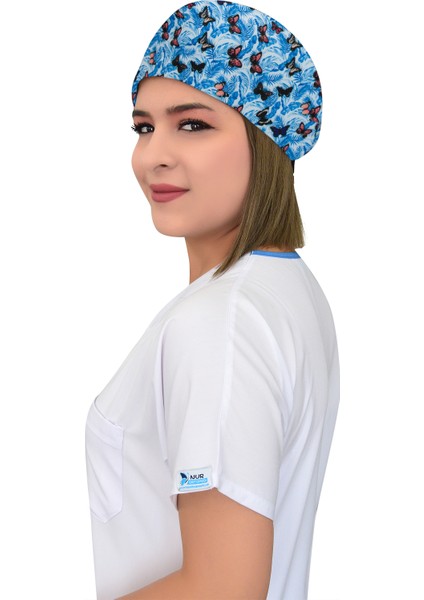 Buz Mavi Kelebek Doktor Hemşire Hastane Medikal Cerrahi Bone