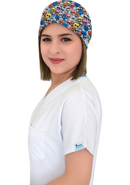 Renkli Kurukafalar Doktor Hemşire Hastane Medikal Cerrahi Bone