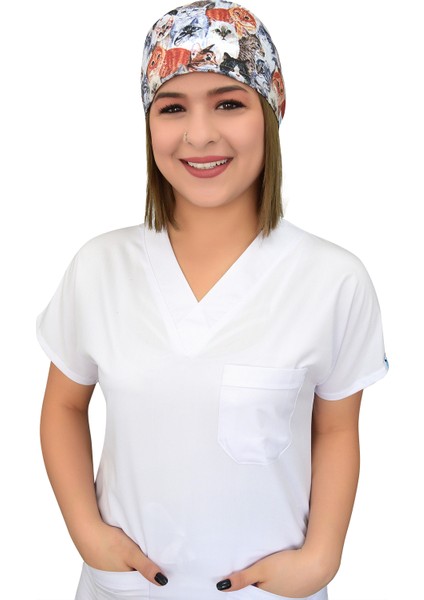 Turuncu Kahve Kedi Doktor Hemşire Hastane Medikal Cerrahi Bone