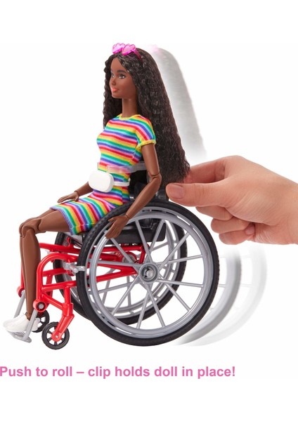 Fashionistas Bebek #166 Barbie Tekerlekli Sandalye modelleri