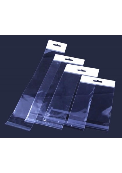 5 x 25 cm (Kapalı Hali 5 x 15 Cm) 100 Adet Askılı Poşet - Meksika Şapkalı