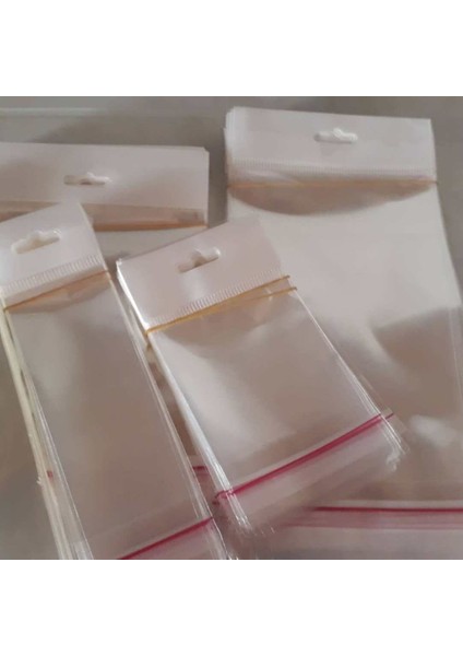 5 x 25 cm (Kapalı Hali 5 x 15 Cm) 100 Adet Askılı Poşet - Meksika Şapkalı