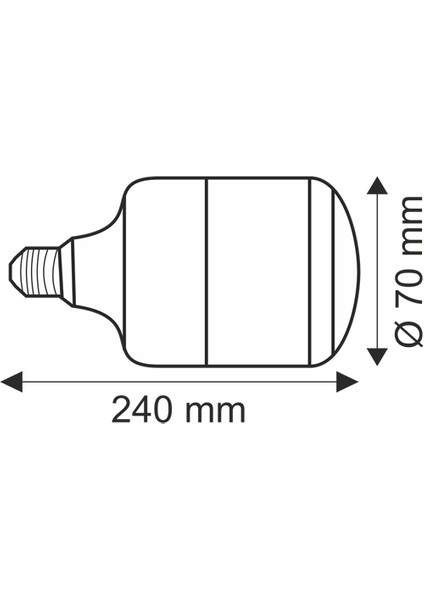 50W LED TORCH AMPUL ZUMLED