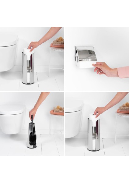 Banyo Aksesuarı 3 Lü Set Parlak Paslanmaz Çelik 280689