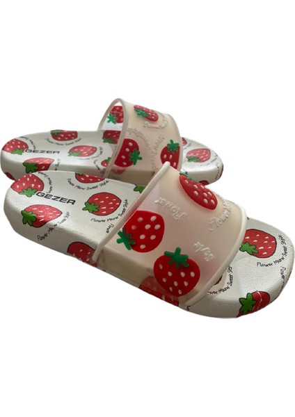 Çilek Desenli Unisex Terlik