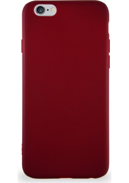 Apple iPhone 6s Kılıf Soft Premier Renkli Silikon Kapak - Mürdüm