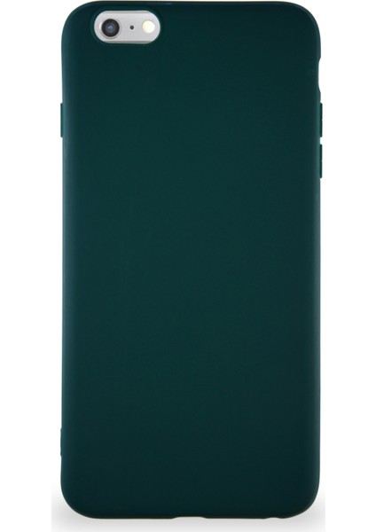 Apple iPhone 6 Plus Kılıf Soft Premier Renkli Silikon Kapak - Yeşil