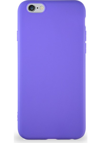 Apple iPhone 6s Kılıf Soft Premier Renkli Silikon Kapak - Mor