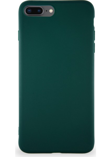 Apple iPhone 7 Plus Kılıf Soft Premier Renkli Silikon Kapak - Yeşil
