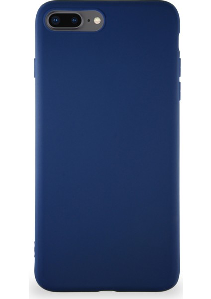 Apple iPhone 7 Plus Kılıf Soft Premier Renkli Silikon Kapak - Lacivert