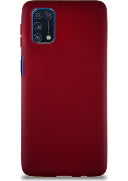 Samsung Galaxy M31S Kılıf Soft Premier Renkli Silikon Kapak - Mürdüm