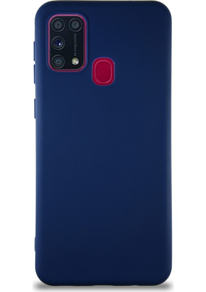 Samsung Galaxy M31 Kılıf Soft Premier Renkli Silikon Kapak - Lacivert