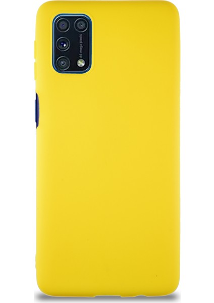 Samsung Galaxy M31S Kılıf Soft Premier Renkli Silikon Kapak - Sarı