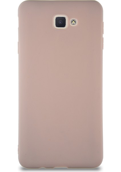 Samsung Galaxy J7 Prime 2 Kılıf Soft Premier Renkli Silikon Kapak - Pudra