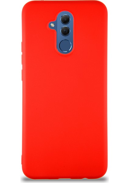 Huawei Mate 20 Lite Kılıf Soft Premier Renkli Silikon Kapak - Kırmızı