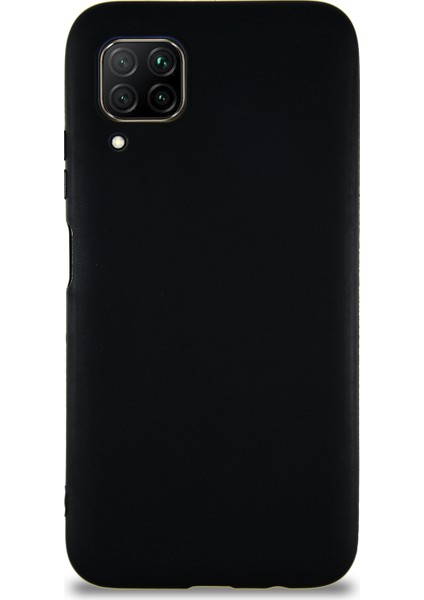 Huawei P40 Lite Kılıf Soft Premier Renkli Silikon Kapak - Siyah