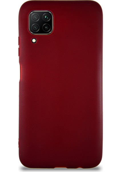 Huawei P40 Lite Kılıf Soft Premier Renkli Silikon Kapak - Mürdüm