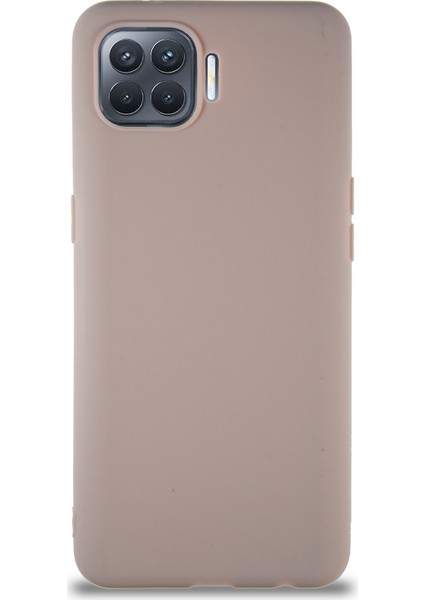 Oppo Reno 4 Lite Kılıf Soft Premier Renkli Silikon Kapak - Pudra