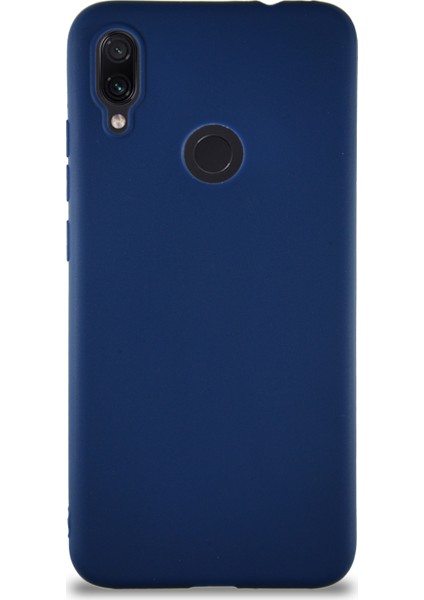 Xiaomi Redmi Note 7 Pro Kılıf Soft Premier Renkli Silikon Kapak - Lacivert