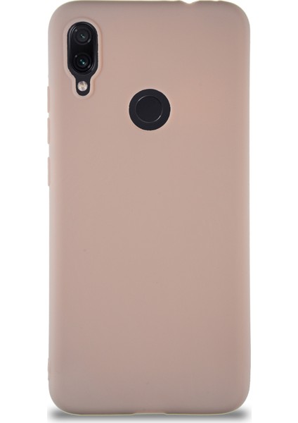 Xiaomi Redmi Note 7 Pro Kılıf Soft Premier Renkli Silikon Kapak - Pudra
