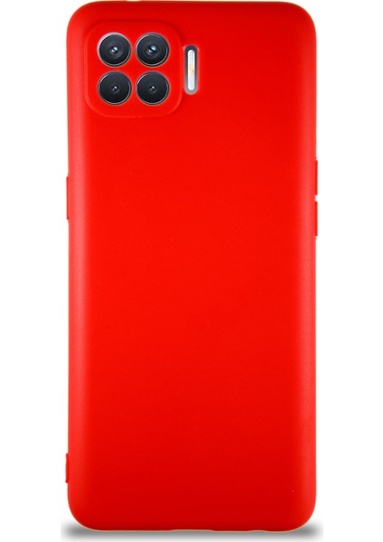Oppo Reno 4 Lite Kılıf Soft Premier Renkli Silikon Kapak - Kırmızı