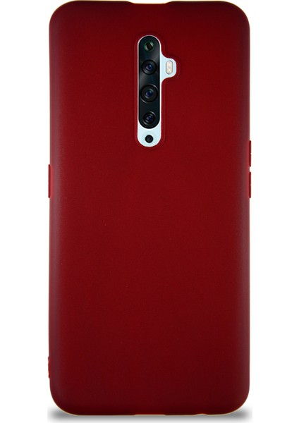 Oppo Reno 2z Kılıf Soft Premier Renkli Silikon Kapak - Mürdüm