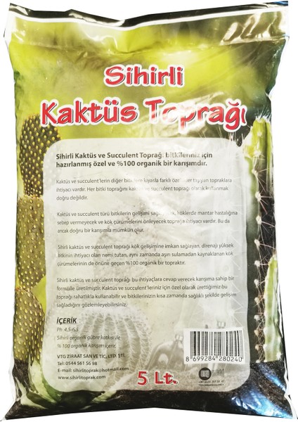 Kaktüs Toprağı 5lt