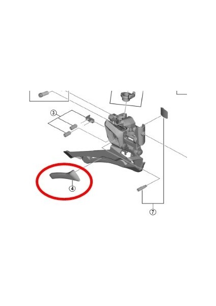 FD8000-FD5801-FD7000-RX400 Skid Plate Zincir Koruma Plakası