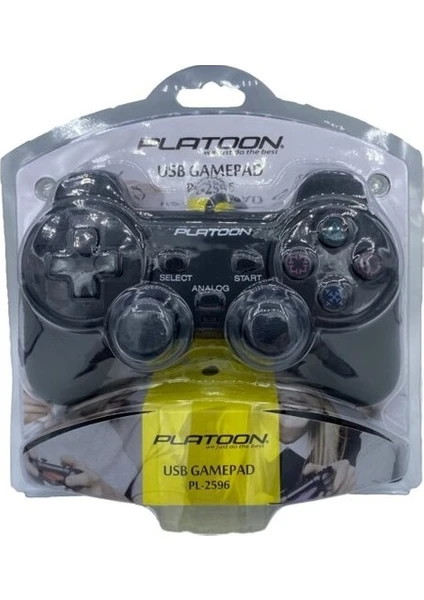 PL-2596 Pc Analog Dual Shock Vakumlu Game Pad