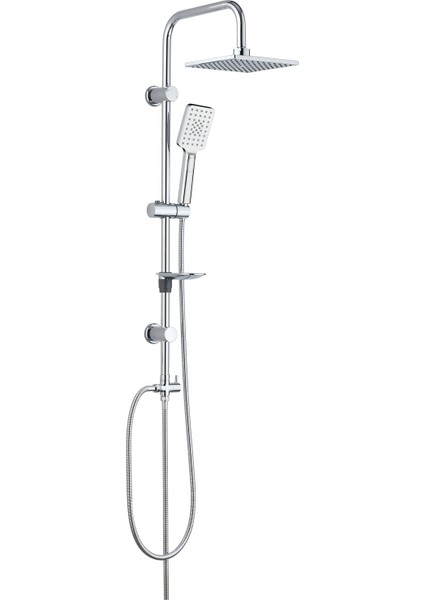 Eca Dalia Banyo Bataryası+T-May Banyo Belen Kare Tepe Duş Takımı Seti Paslanmaz Krom fırsatları