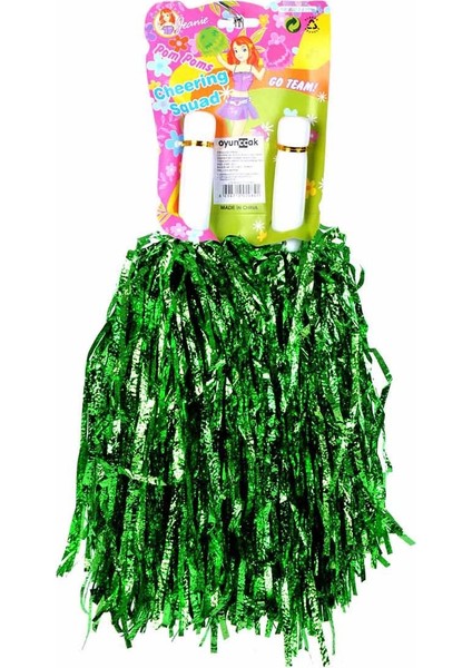 Tezahürat Püsküllü Pon Pon 2 Li Yeşil