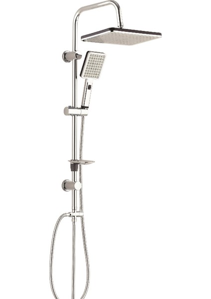 Eca Luna Banyo Bataryası+T-May Banyo Sümbül Kare Tepe Duş Takımı Seti Paslanmaz Krom fiyatları