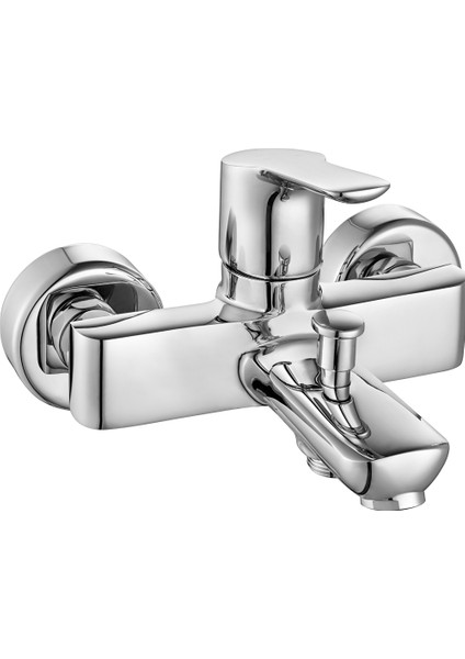 Eca Luna Banyo Bataryası+T-May Banyo Sümbül Kare Tepe Duş Takımı Seti Paslanmaz Krom fırsatları