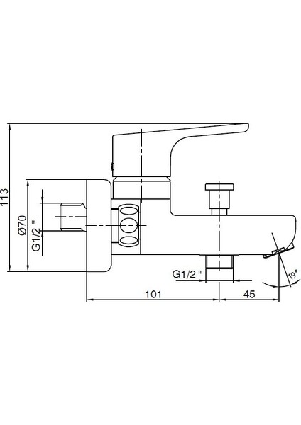 Eca Luna Banyo Bataryası+T-May Banyo Sümbül Kare Tepe Duş Takımı Seti Paslanmaz Krom indirimleri