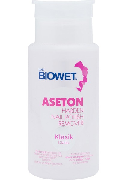Biowet Klasik Pompalı Aseton 150 ml