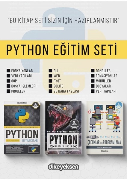 Python Eğitim Seti(3 Kitap) - Mustafa Başer