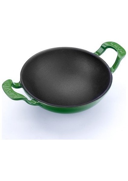 Döküm Wok Tava Metal Kulplu Çap 16 cm