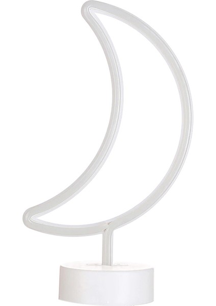Hediye Sahibi Ay Tasarımlı Neon LED Lamba 31X18 cm modelleri