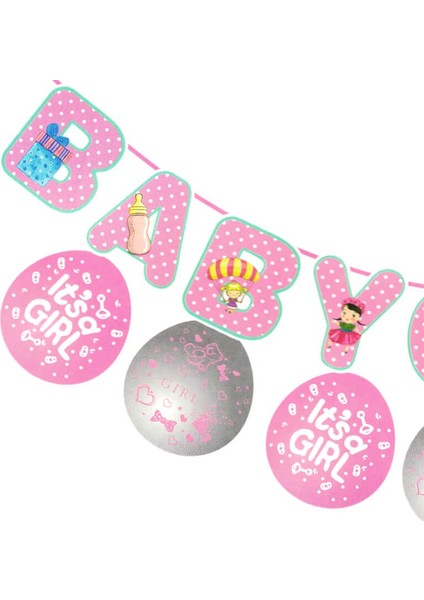Balonlu Baby Girl Banner Seti, 3,00 mt fırsatları