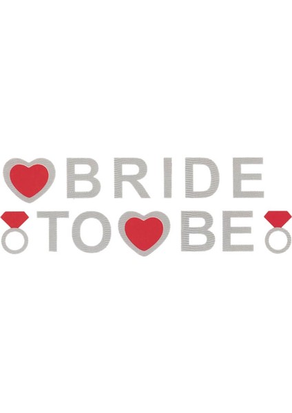 Bride To Be Banner, 3,50 mt, Gümüş