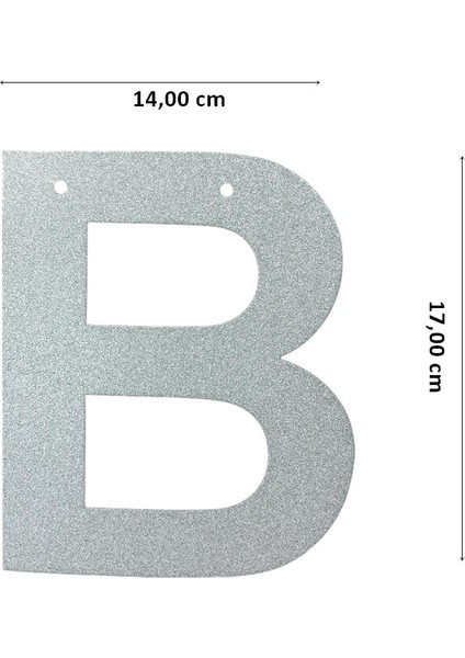 Bride To Be Banner, 3,50 mt, Gümüş