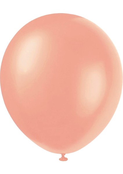 Metalik Parlak Balon, 10 Adet - Rose Gold modelleri