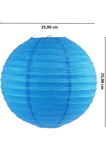 Kağıt Top Fener, 25,00 cm - Mavi